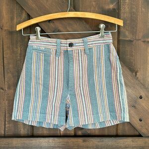 MADEWELL Emmett Shorts in Rainbow Stripe size 23 e